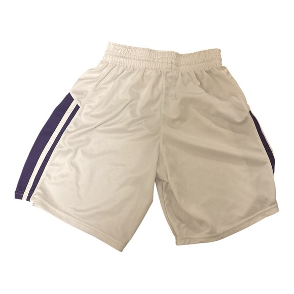 Nike White and Purple Basketball Shorts Girls Large - Picture 2 of 3